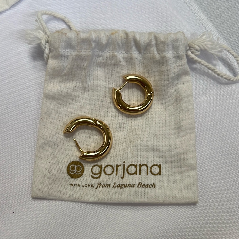 Gorjana gold hoop earrings